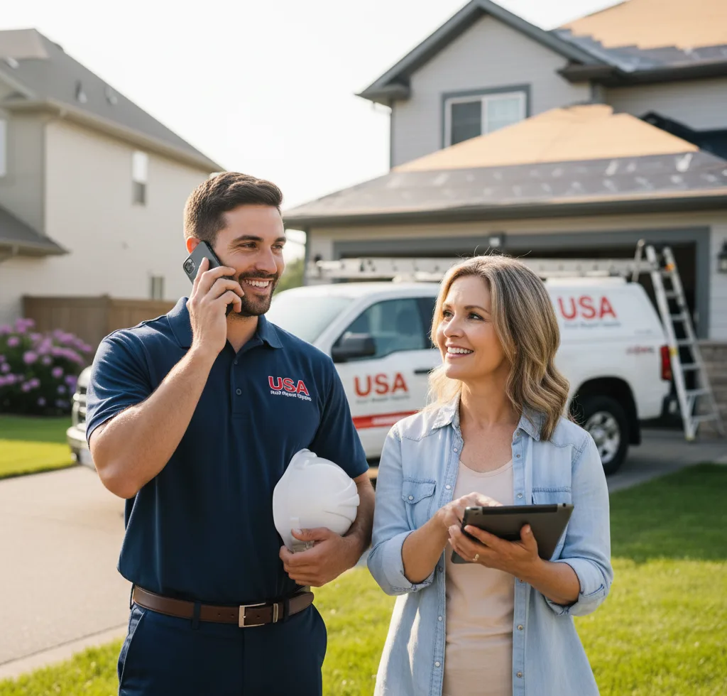 USA Roof Repair Experts customer support in Coralville